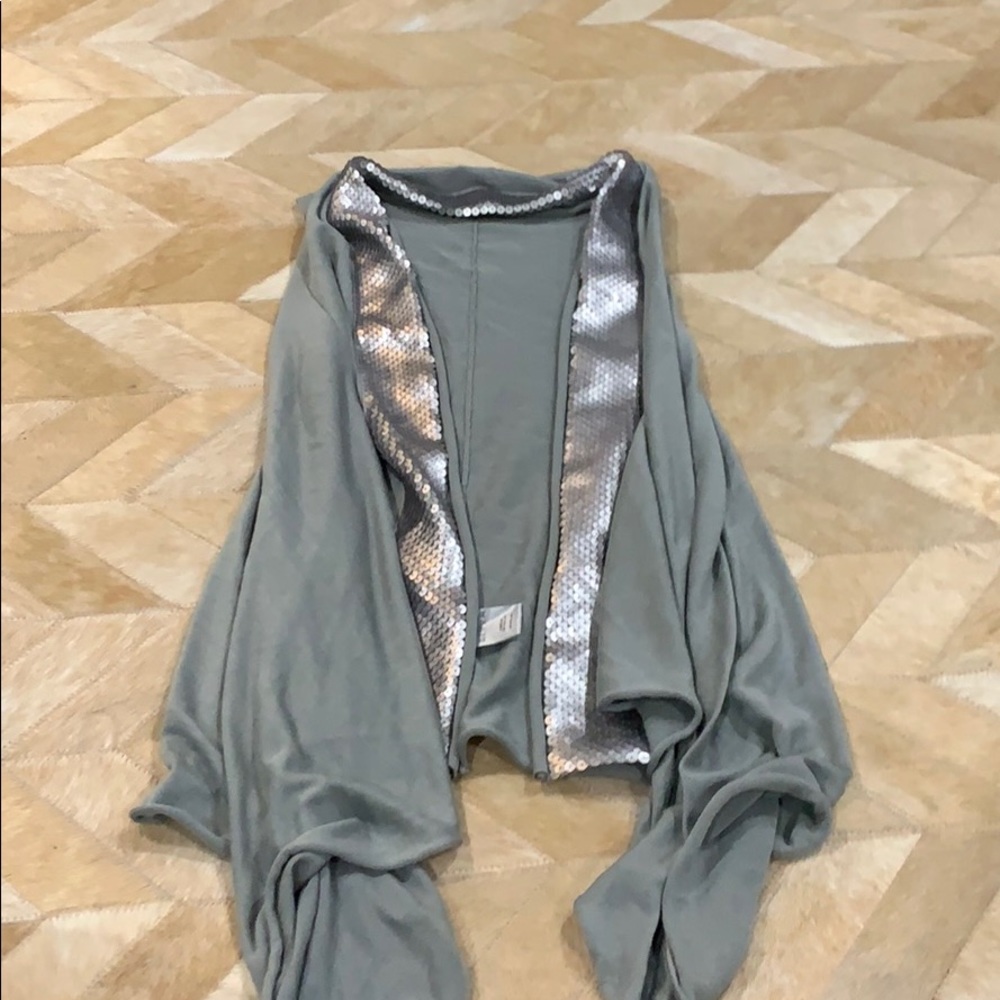 Grey/Silver sequined cardigan